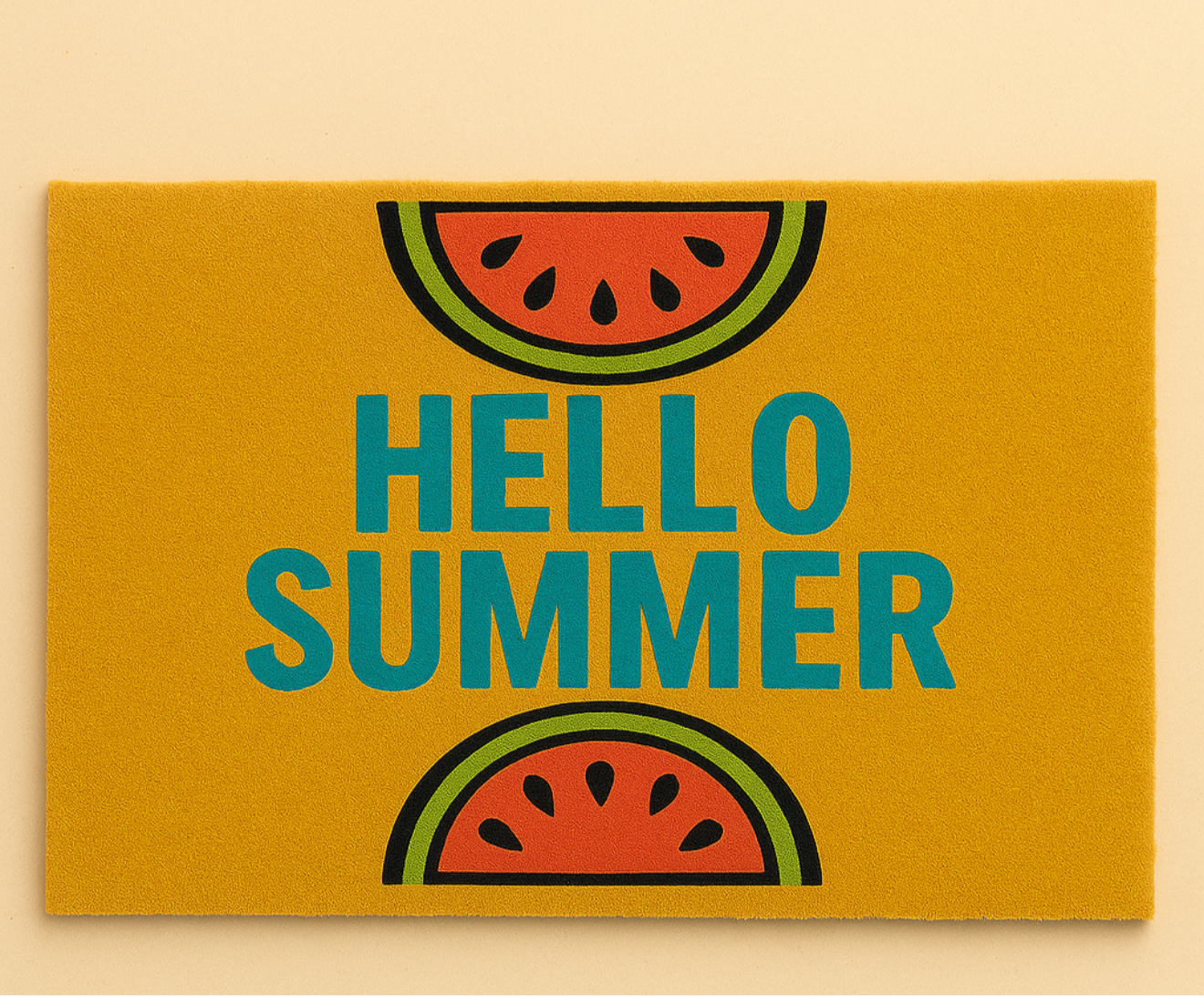 Hello Summer Watermelon welcome mat๐