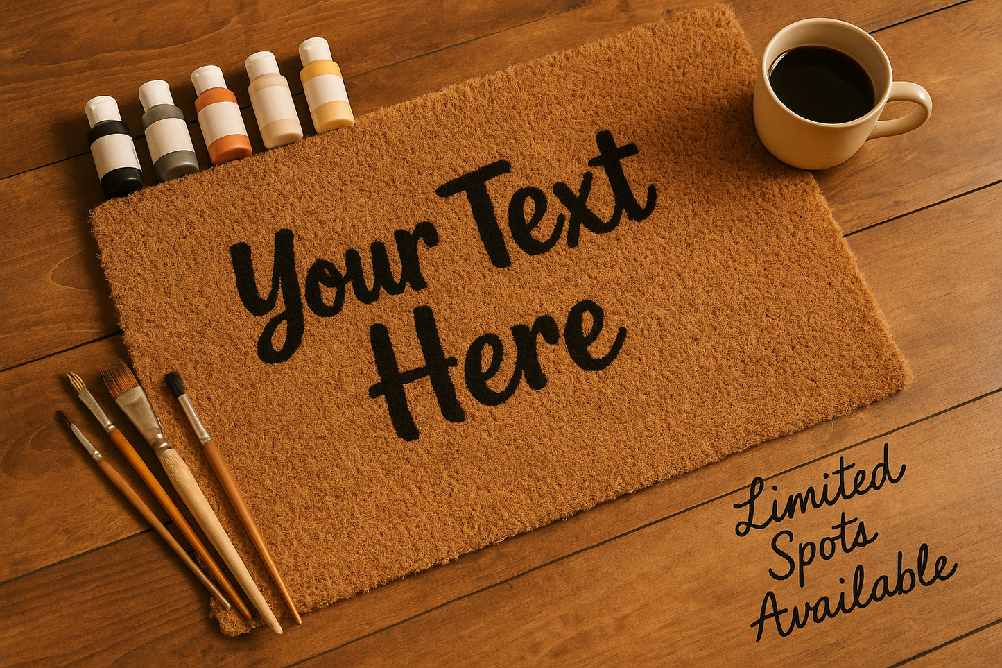 Custom Welcome Mat – Limited Spots Available (price starts at $38)